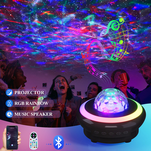 Đầy Sao chiếu BT RGB nhịp điệu bầu không khí khẩu độ Tinh Vân Laser đầy màu sắc Bầu Trời bàn loa âm nhạc đèn nhà thông minh đèn - Product Image 1