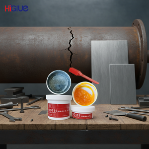 Mastic de réparation métallique <span class=keywords><strong>haute</strong></span> résistance et <span class=keywords><strong>haute</strong></span> température 111 112 113, époxy pour acier, fer, aluminium, cuivre, 500g - Product Image 1