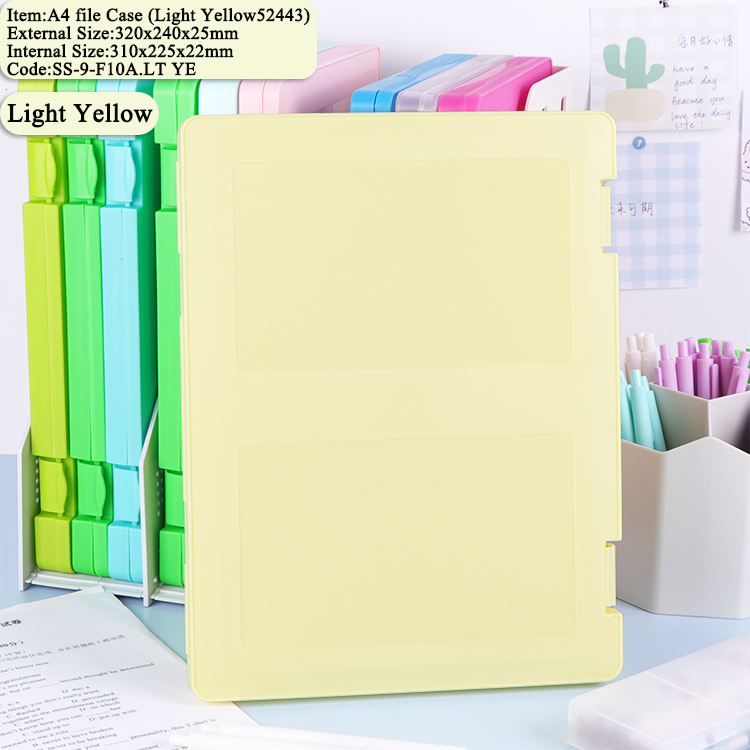 Scatola Portadocumenti F10 A4 Giallo Chiaro