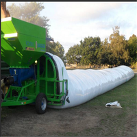 Sacs à ensilage pour silo de 10 pieds x 100 m, 230 microns, haute résistance, blanc/noir, 100 % HDPE avec protection UV