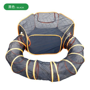 Ensemble de lit de tunnel de chat pliant portable tente pour animaux de compagnie à fil fermé avec fonction de parc pour chats et chiens - Product Image 1