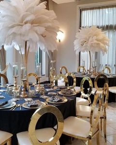 Đảng lớn DIY Craft đen trắng hồng tím drabs trang trí chùm lông đà điểu cho lễ hội trang phục trang trí đám cưới - Product Image 1