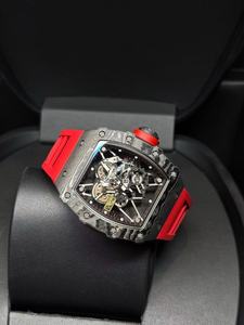 ราคาขายส่ง RM นาฬิกาฮิปฮอปคุณภาพสูง สแตนเลสสตีล ETA เครื่องจักรกลโครโนกราฟ หน้าปัดแซฟไฟร์ กันน้ำ 5BAR - Product Image 6