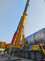 Grue tout-terrain super lourde d'occasion, capacité de levage de 750 tonnes, flèche à 7 sections, multi-modes, super levage, machinerie de levage mobile