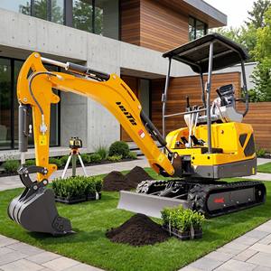 Mini Excavadora de 1.8 Toneladas, 1800 kg, con Cabina Cerrada y Aire Acondicionado, Hidráulica, para Uso Agrícola - Product Image 1