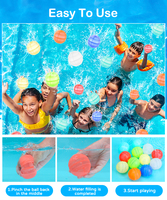 Nouveauté Tendance Enfants Jouet d'Été Fermer Auto-scellant Remplissage Rapide Bombes de Bain Ballons Bombes à Eau Réutilisables en Silicone
