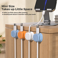 Organiseur de câbles magnétique, clips pour câbles, 6 pièces, support adhésif pour fils