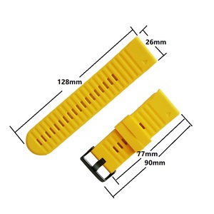 Correa de Silicona RYB de 20/22/26 mm para <span class=keywords><strong>Garmin</strong></span> Fenix 6 7 8 E 47mm 5 Plus Forerunner 935 945 Approach S60 <span class=keywords><strong>S62</strong></span> Instinct 2S 2X - Product Image 5