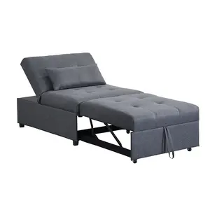 Falten unten futon muti-zweck nacht und tag Folding günstige stoff ziehen heraus einzelnen sitz sofa bett