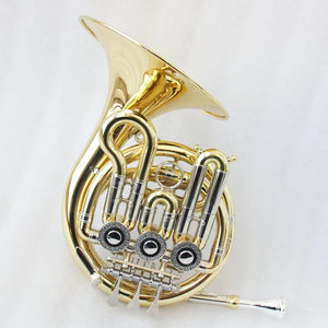 Corno Francese Piccolo di Alta Qualità in Ottone Giallo, Accordatura in Sib, Produzione OEM, Corno Francese per Bambini - Product Image 1