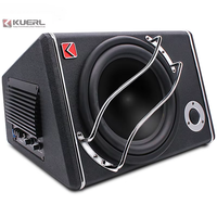 Subwoofer Audio Voiture Max Puissance 1200W 12V 10 Pouces, Subwoofer Actif Trapézoïdal pour Voiture
