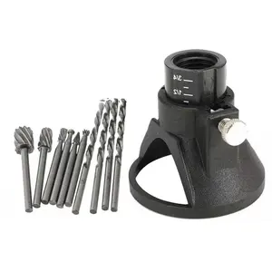 11pcs HSS Routing Router Drill Bits Set Dremel Carbide Rotary Burrs Tools Wood Stone Metal Root Carving Milling Cutter