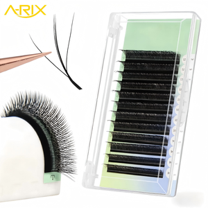 Extensiones de Pestañas A-RIX Serie Flower Fairy 3W Clover W Shape, Color Negro Mate, Doble Punta, Fibra Fina y Suave, Volumen 3D, Pestañas Individuales - Product Image 3