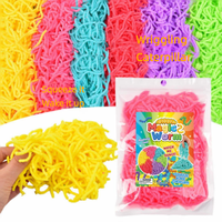 Vente en gros de jouets magiques en forme de ver, jouets anti-stress colorés à presser pour enfants, vente en gros de matériel de bricolage