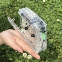 Lecteur de cassettes transparent personnalisé d'usine, modèle SW-168D, avec inversion automatique, enregistreur de bande et conversion MP3, boîtier en plastique – Vente chaude