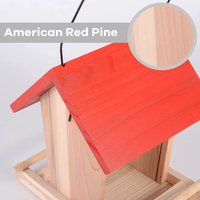Plateau de fenêtre suspendu pour extérieur Fabrication de mangeoires d'oiseaux en bois Maison d'oiseau extérieure pour la personnalisation des colibris