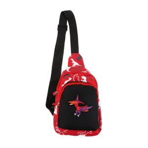 Hot Koop Nylon Kindertas Cartoon Zakje Trendy Portemonnee Crossbody Portemonnees Crossbody Borsttas Schattige Strik Sling Schoudertas