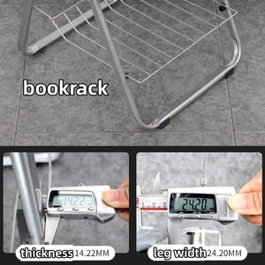Wholesale Modern Home Office Stackable Folding Training Learning Trainling Study <strong>Chair</strong> with Writing Tablet Pad Bookrack - Product Image 5