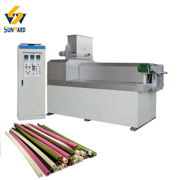 Экструзионные машины для органических рисовых соломинок, линейное оборудование, оборудование для экструзии натуральной питьевой соломинки