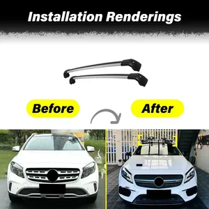Pour Mercedes-Benz GLA SUV X156 2013 2014 2015 2016 2017 2018 2019 – Kit de décoration de barres transversales de toit pour véhicule - Product Image 2