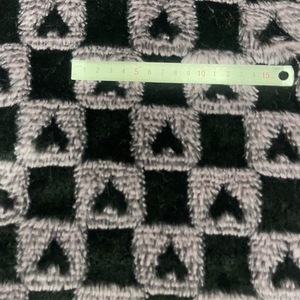 Thời Trang Mới Sọc Jacquard Lông Giả PV Lông Cừu Vải Dệt Kim Faux Lông Cho Quần Áo - Product Image 6