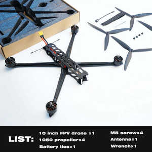 My Store 10-Inch FPV BNF Beginner Drone with Long Range & Heavy Payload Cinematic Indoor Hover Black - Product Image 3