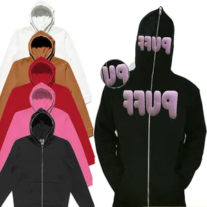 Oem özel erkek boş tam yüz zip hoodie fermuar kazak yüksek kalite tam fermuarlı kapüşonlu svetşört fullzip hoodie Mens için