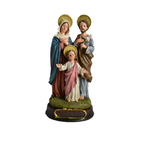 Statue de la Sainte Famille de Noël en polyrésine durable, personnalisable, peinte à la main en 3D, de 8 pouces, marque HANDSOME