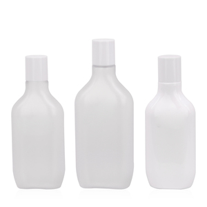 Frosted 100ml <span class=keywords><strong>120ml</strong></span> 150ml Trắng rỗng phẳng nhựa huyết thanh chăm sóc da <span class=keywords><strong>container</strong></span> rỗng cơ thể Lotion bao bì chai với vít cap - Product Image 1