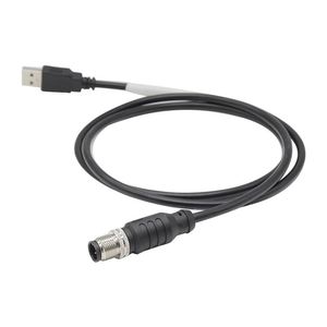 M12 étanche IP67 circulaire 5 broches industriel DIN USB connecteur mâle avec laiton plaqué or - Product Image 6