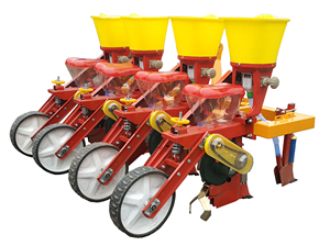 Sembradora Agrícola de 4 Filas, Montada <span class=keywords><strong>en</strong></span> 3 Puntos, con Neumáticos, Sembradora de Precisión <span class=keywords><strong>para</strong></span> Maíz - Product Image 5