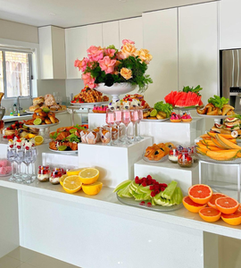 <strong>White</strong> <strong>Acrylic</strong> Customized Square Wedding Banquet Fruit Dessert Wine Rack Freestanding/ Desktop Installation Displaying - Product Image 2