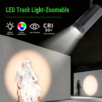 Spots LED magnétiques modernes à intensité variable 10W/20W/30W, orientables, CRI90, COB, en alliage d'aluminium, garantie 5 ans, pour vitrine à bijoux