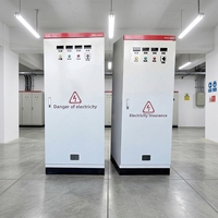Tableau de distribution d'énergie triphasé 380V IP54 personnalisable, panneau de commande électrique sur pied pour infrastructure commerciale
