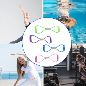 <span class=keywords><strong>Bande</strong></span> de résistance en forme de 8, best-seller, durable, pour le Pilates à domicile, le yoga, le <span class=keywords><strong>renforcement</strong></span> <span class=keywords><strong>musculaire</strong></span> et le modelage - Product Image 2