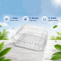 Transparante PET plastic blisterverpakking clamshell, food grade, voor taartverpakking en presentatie in bakkerijen