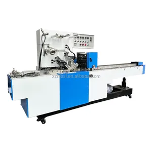 High Speed Full Automatic Biscuit Cookie Bread Snack Servo Flow Packaging Wrapping Machine For Sale