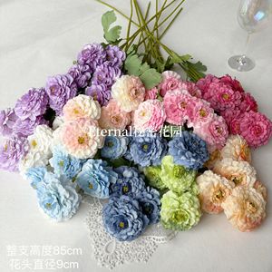 ดอกโบตั๋นประดิษฐ์ Secret Garden สูง 85 ซม. เส้นผ่านศูนย์กลาง 9 ซม. สำหรับตกแต่งงานแต่งงาน จัดดอกไม้ผ้าไหม - Product Image 1
