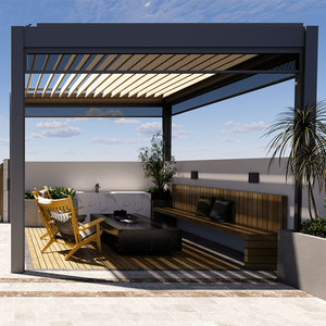 <span class=keywords><strong>Pergola</strong></span> <span class=keywords><strong>en</strong></span> <span class=keywords><strong>aluminium</strong></span> imperméable Maplemiles au <span class=keywords><strong>prix</strong></span> d'usine pour jardin extérieur, cadre enduit <span class=keywords><strong>de</strong></span> poudre, pavillon - Product Image 3
