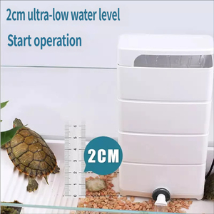 Filtro de cascada interno silencioso SUNSUN para tanques de tortugas con nivel de agua ultrabajo, para reptiles, <span class=keywords><strong>anfibios</strong></span> y acuarios pequeños, 3 en 1 - Product Image 3
