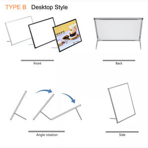 24x16 <span class=keywords><strong>Plexi</strong></span> verre Led boîte à lumière affichage mural Art Photo cadre Led film <span class=keywords><strong>affiche</strong></span> cadre boîte à lumière - Product Image 6