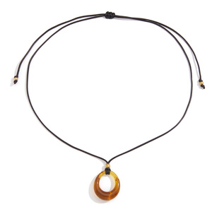 Collier pendentif en résine, design géométrique rond pour femme, chaîne de pull, bijoux, origine Yiwu - Product Image 5