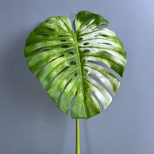 Hoja <span class=keywords><strong>Artificial</strong></span> de Monstera con Diseño Realista y Tacto Natural, Follaje Verde y Blanco para Decoración de Mesa en Hogar, Hotel o Sala de Estar - Product Image 4