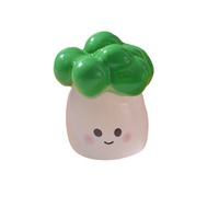 Glow Garlic Bell Pepper Groente 3D Levensechte Hars Kunst Sculptuur DIY Mini Landschap Bureau Decor Beeldje Ornament Voedsel Cadeau