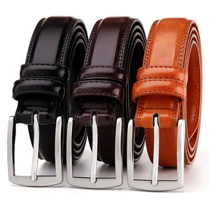 <span class=keywords><strong>Ceinture</strong></span> en <span class=keywords><strong>cuir</strong></span> rétro pour <span class=keywords><strong>homme</strong></span> avec boucle à ardillon, <span class=keywords><strong>ceinture</strong></span> décontractée en <span class=keywords><strong>cuir</strong></span> de vachette de deuxième couche pour pantalon, approvisionnement direct usine de Chine - Product Image 2