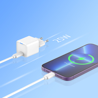 Nouveau prix bas, chargeur mural électrique de type C à charge rapide PD 25W d'origine avec multiprise certifiée CE pour 12 13 14 Pro Max