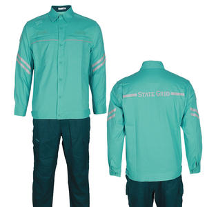 ชุดป้องกันไฟฟ้าสถิตย์สำหรับฤดูร้อน ผ้าฝ้ายผสมอะคริลิก ทนไฟ แยกชิ้นส่วน สำหรับงานอุตสาหกรรม - Product Image 1