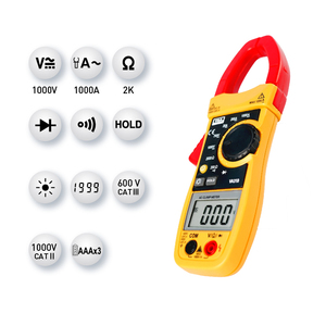 Hướng dẫn sử dụng phạm vi AC 1000 amps kỹ thuật số kẹp vạn năng Ampe Meter Điện Kỹ Thuật số điện kẹp Meter va310 - Product Image 3