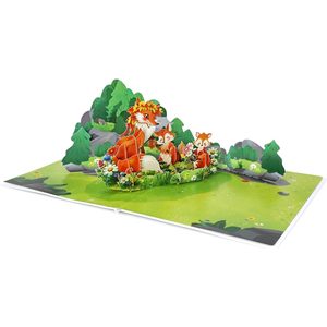 3D Pop Up Mother's Day Card Paper Greeting Card For Mom Wife Grandma Daughter Irregular Shape <b>Matte</b> <b>Varnishing</b> - Product Image 2