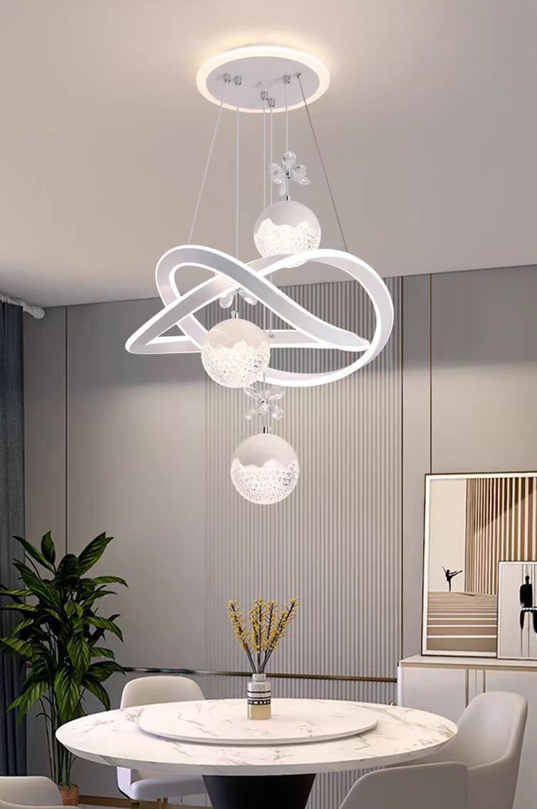 Modern Crystal Light Luxury Dining Room Chandelier Home Led Advanced Sense Livingroom Lamp Pendants Lighting 2025 · image 5